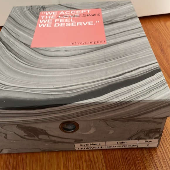 Jeffrey Campbell Cromwell Khaki Matte Snake Boot US 9 - Picture 11 of 15